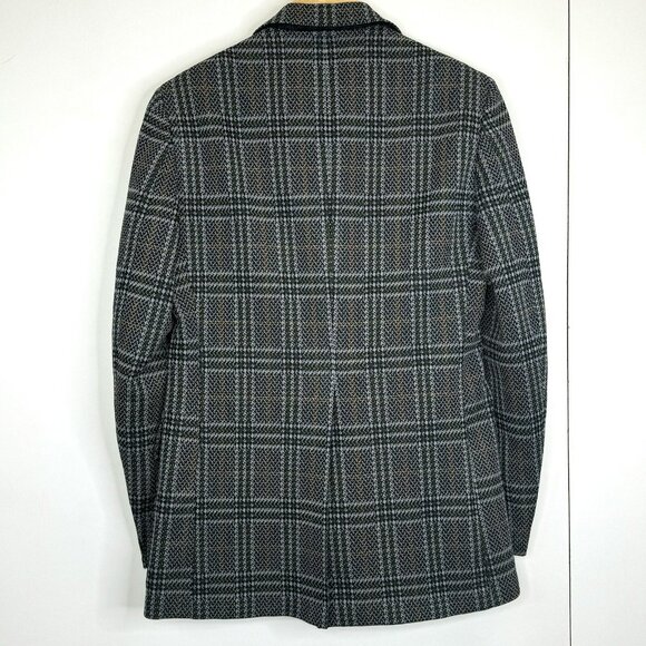 Vintage 70s Blazer Mens 40R 100% Wool Plaid Sport Coat Jacket Hipster Retro - Picture 6 of 9
